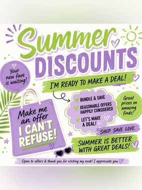 ☀️💚 Summer Sale Mode: ACTIVATED! 💜🌴